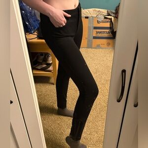 Black Zip-Ankle, Stretchy Work Pants (size: 0)